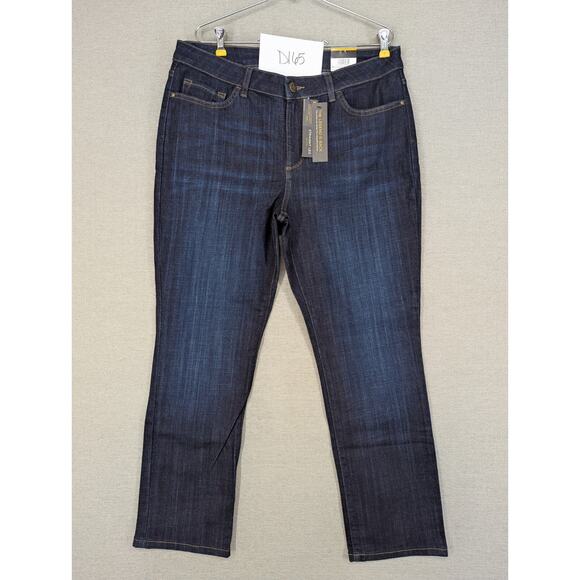 Lee Blue Jeans Size 16 Short Mid Rise Straight Leg Regular Fit NWT -0625D165 - Picture 9 of 9